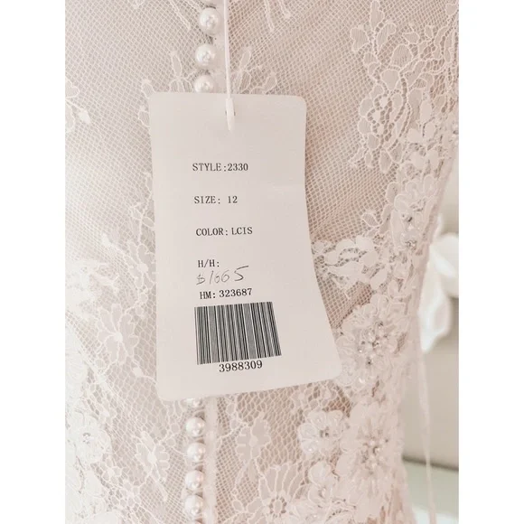 NWT CASABLANCA Bridal Style 2330 Chloe Wedding Gown -Ivory - Picture 13 of 15